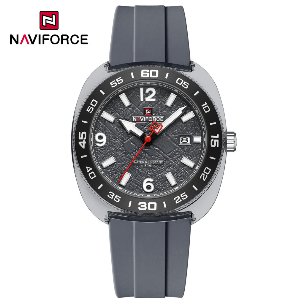 Naviforce 7132 Silicone Strap Men's Watch