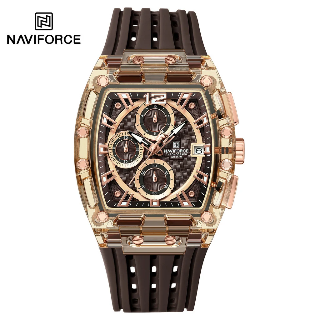 Naviforce 7105 Tonneau Quartz Watch