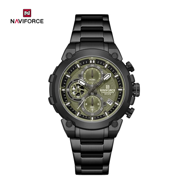 Naviforce 8071 Stainless Steel Quartz Watch