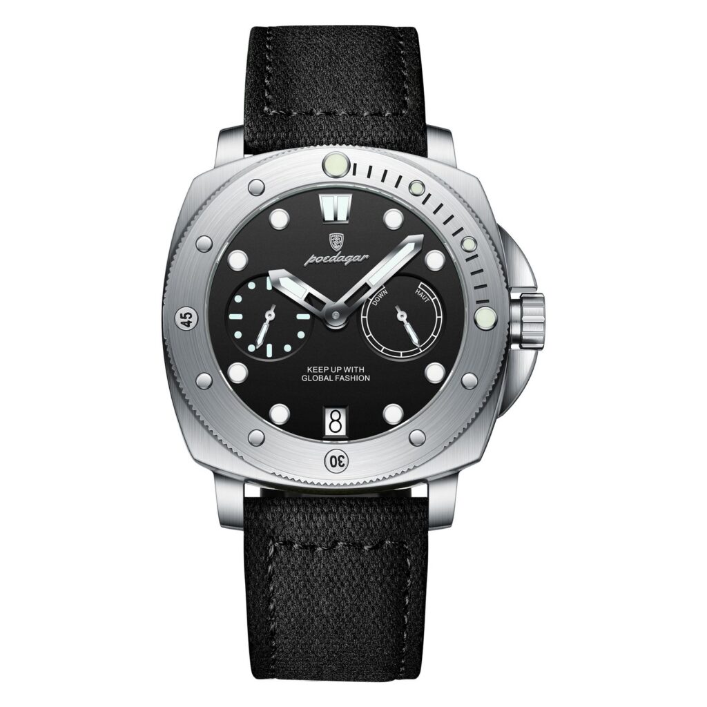Poedagar 690 Quartz Canvas Strap Watch