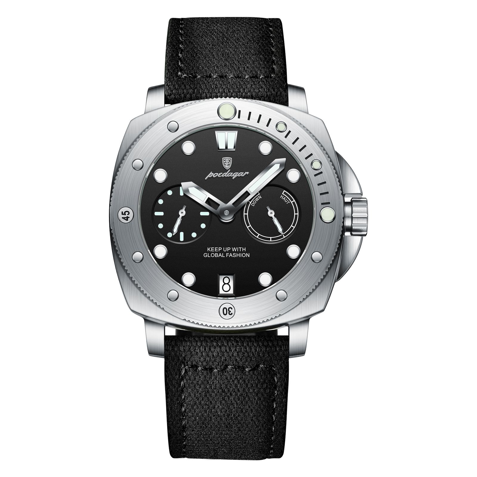 Poedagar 690 Quartz Canvas Strap Watch