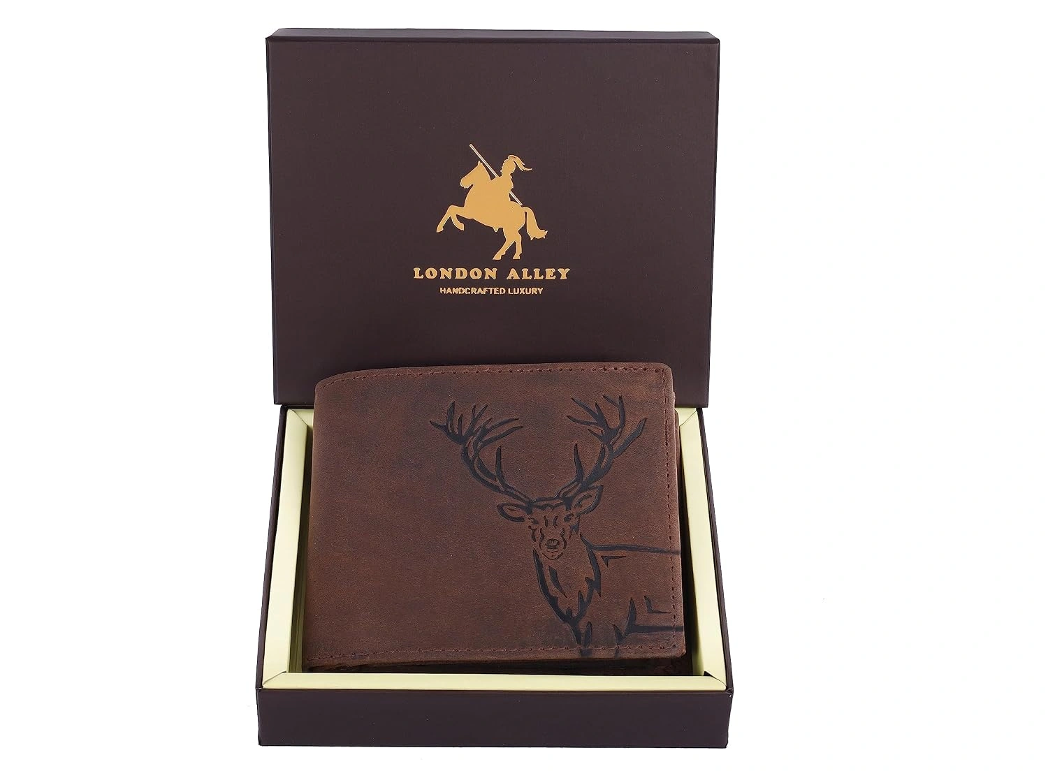 London Alley Elk Vintage RFID Leather Wallet
