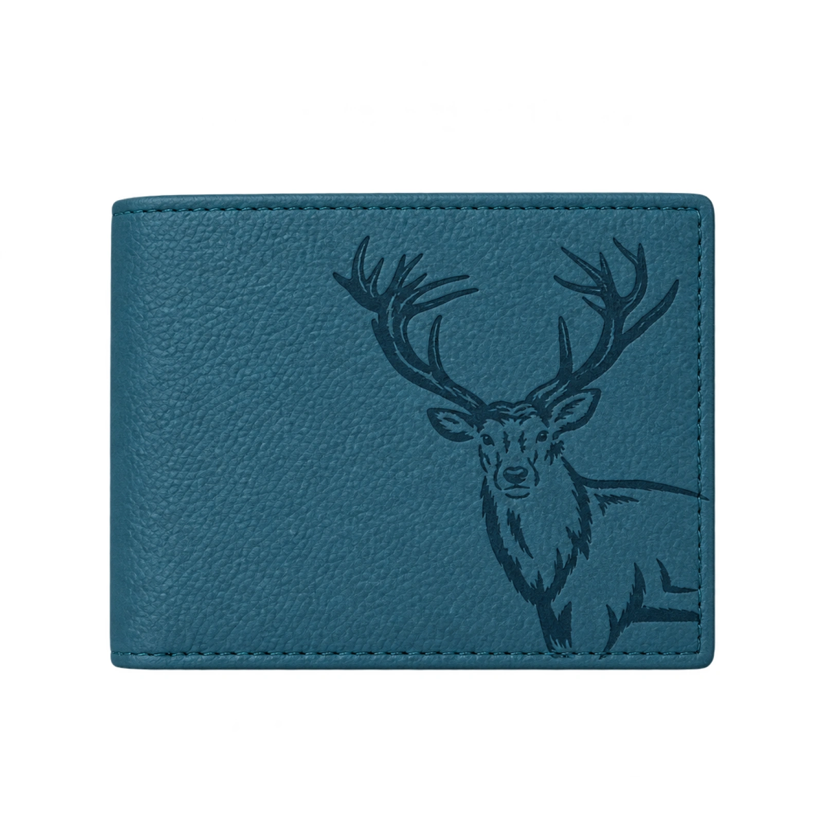 London Alley Elk Vintage RFID Leather Wallet - Blue