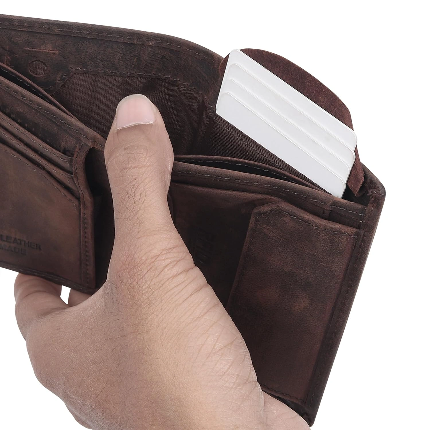 Tanstitch Men Leather Slim Wallet