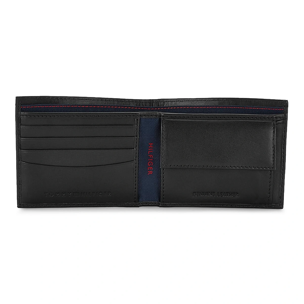 Tommy Hilfiger Castell Leather Woven Coin Wallet
