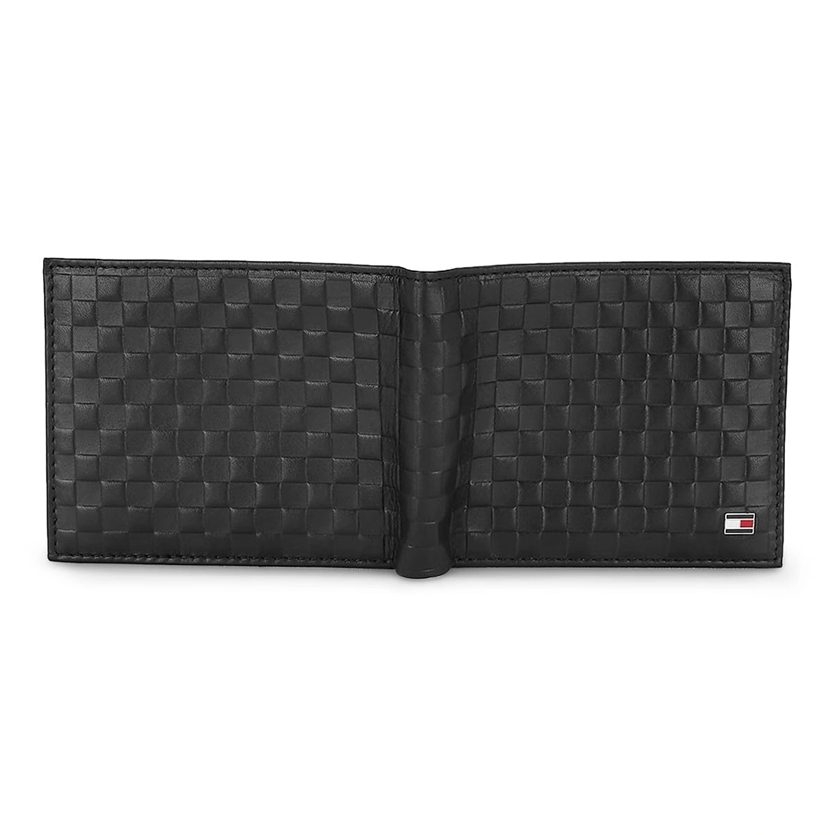 Tommy Hilfiger Castell Leather Woven Coin Wallet