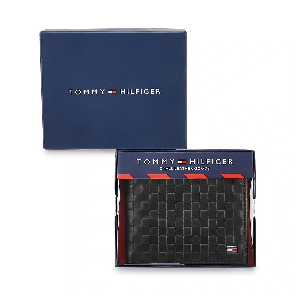 Tommy Hilfiger Castell Leather Woven Coin Wallet