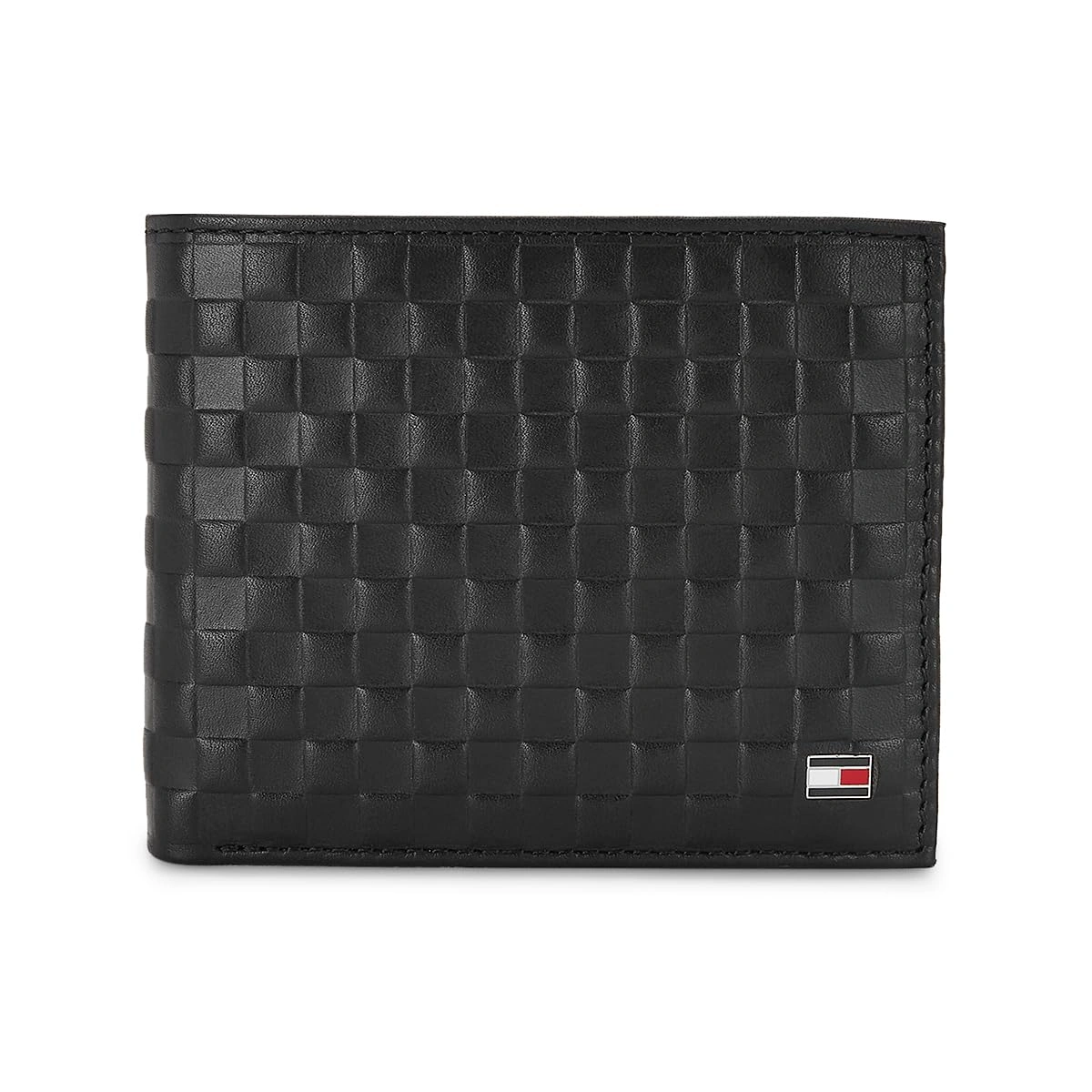 Tommy Hilfiger Castell Leather Woven Coin Wallet