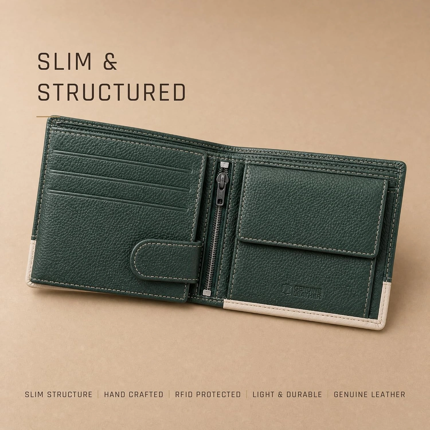 Urban Forest Two Tone Leather Wallet