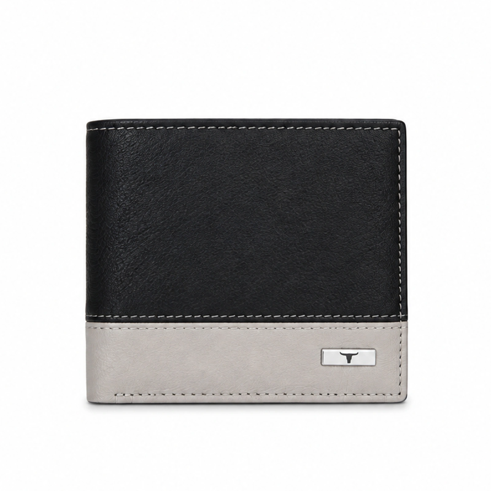 Urban Forest Two Tone Leather Wallet - Black