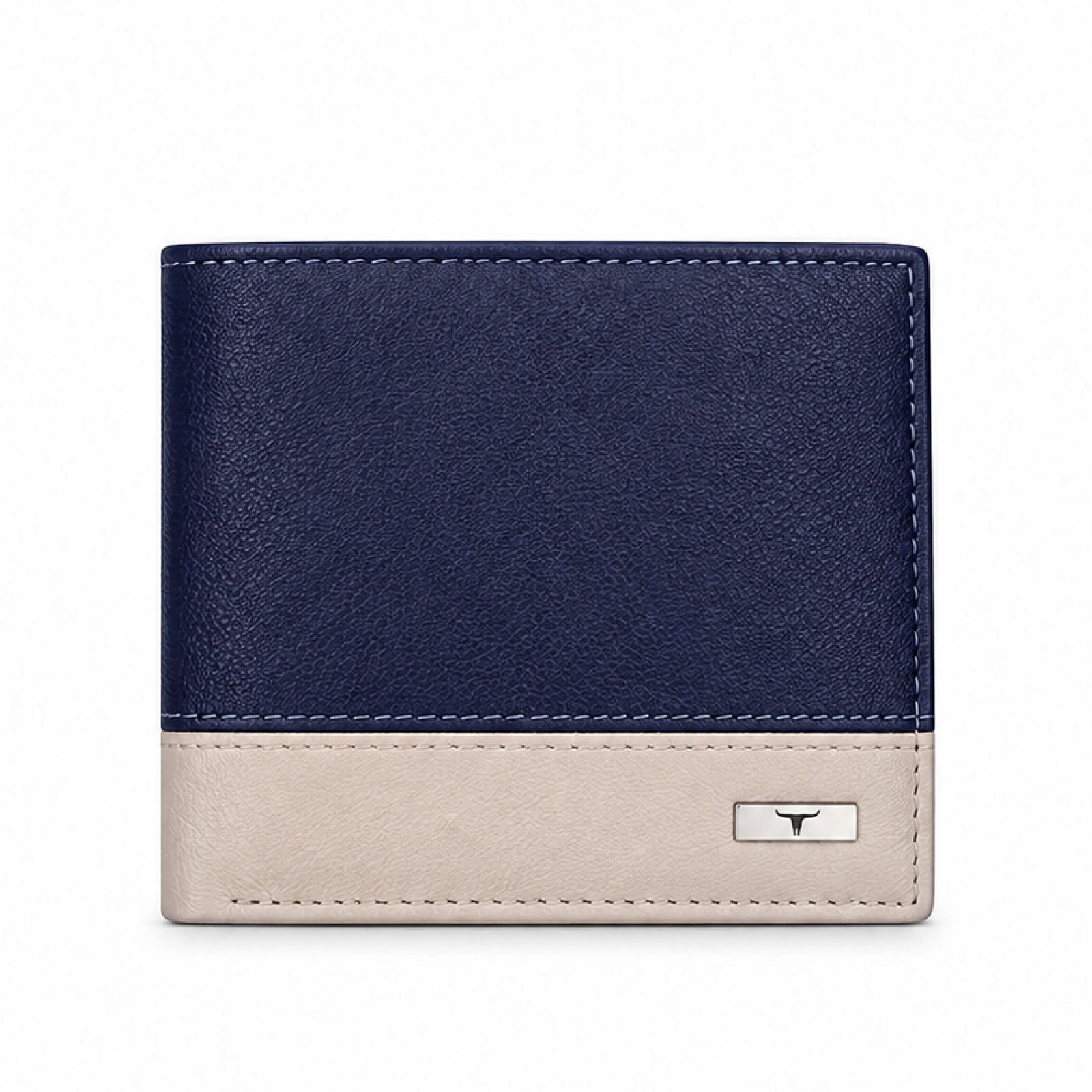 Urban Forest Two Tone Leather Wallet - Blue