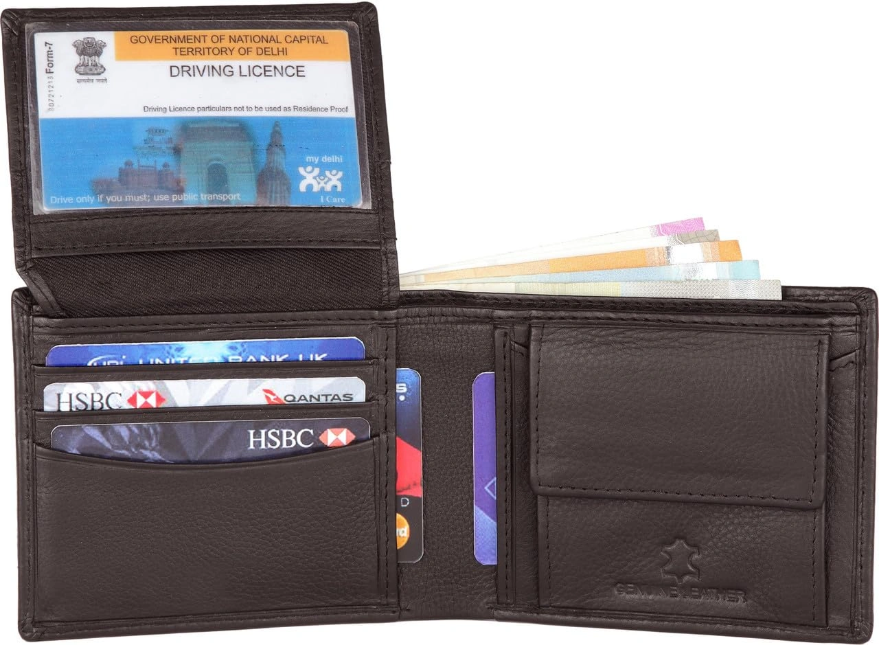 WildHorn Classic Genuine Leather Bifold Wallet