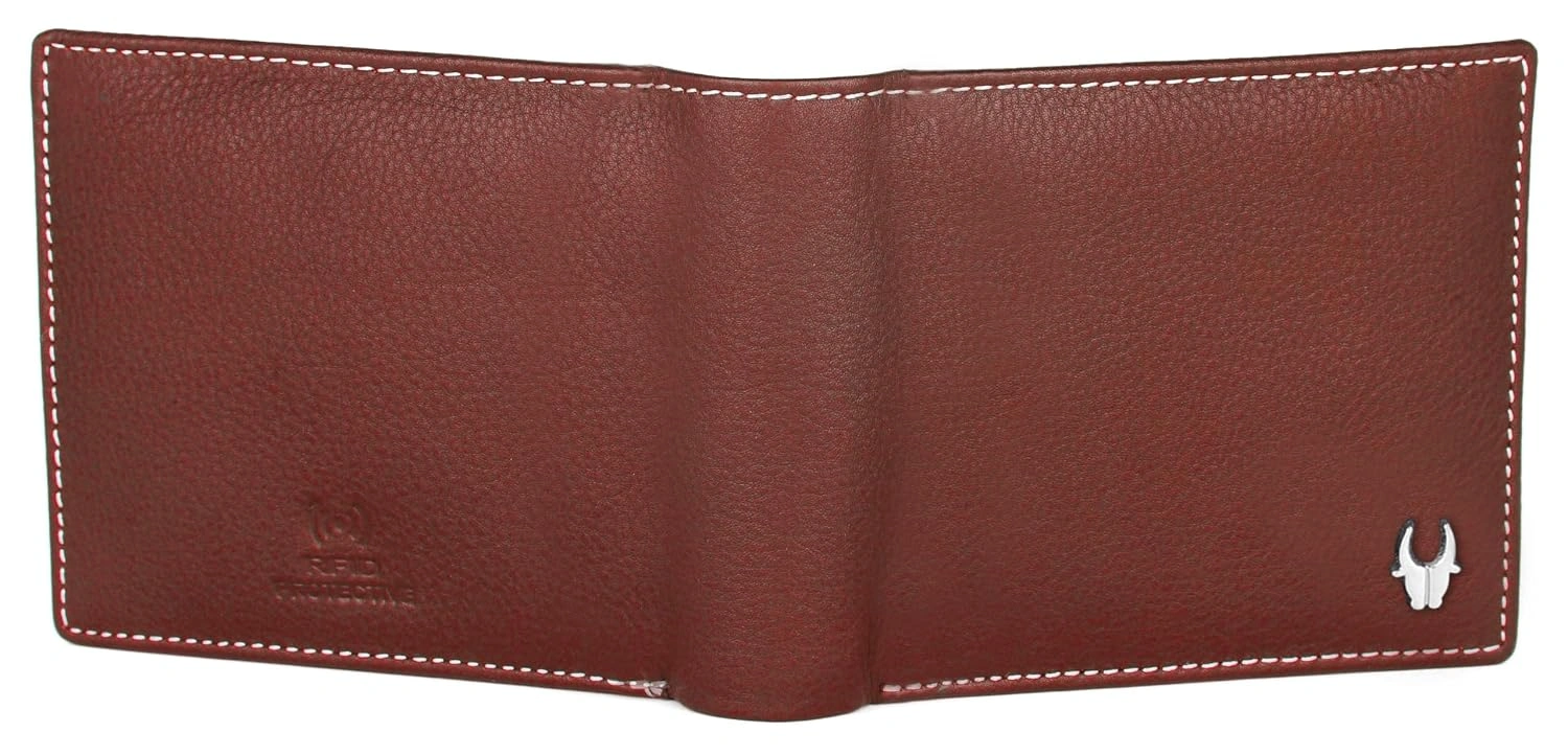 WildHorn Genuine Leather Slim Bifold RFID Wallet