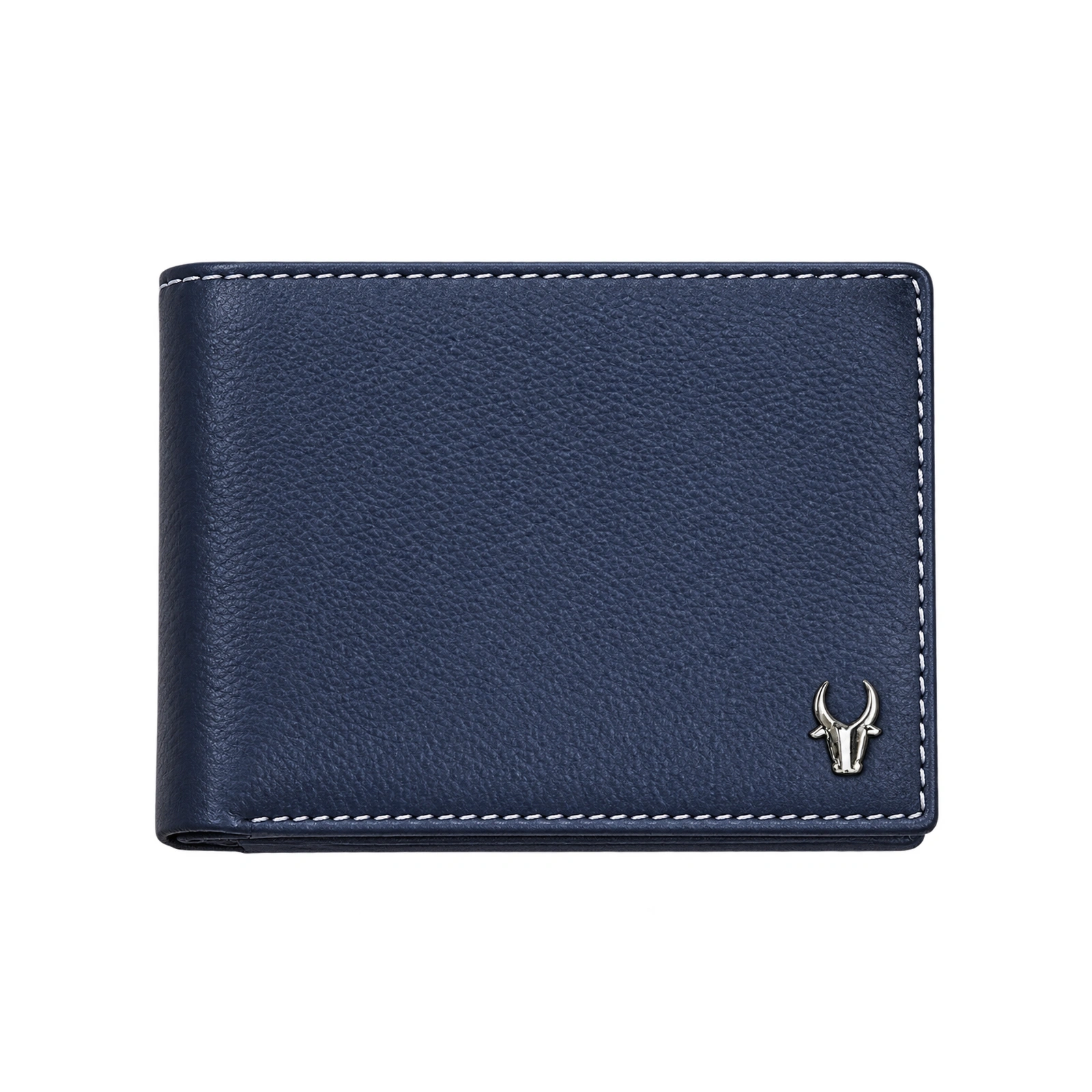 WildHorn Genuine Leather Slim Bifold RFID Wallet - Blue