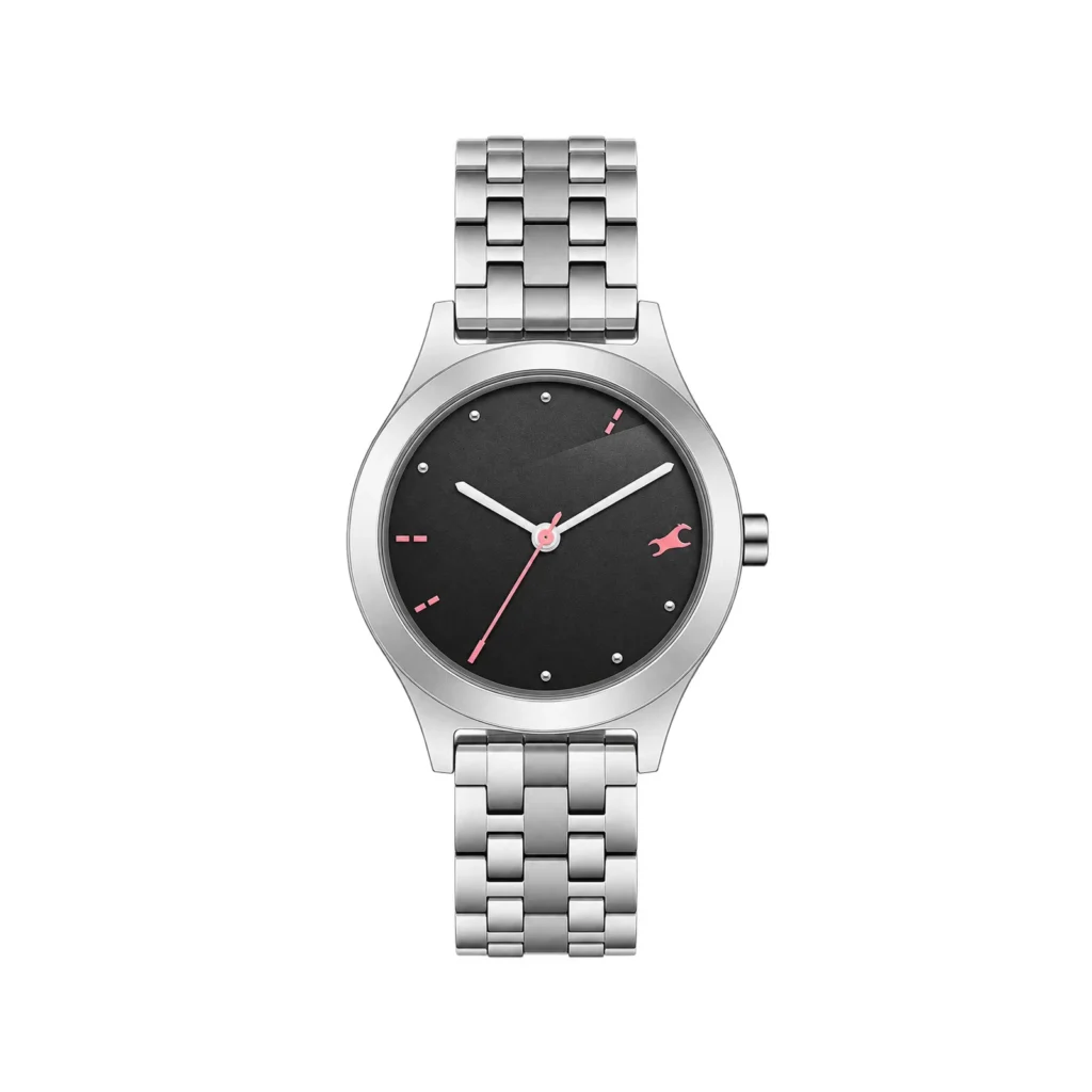 Fastrack Elegant Black Dial Women's Casual Watch