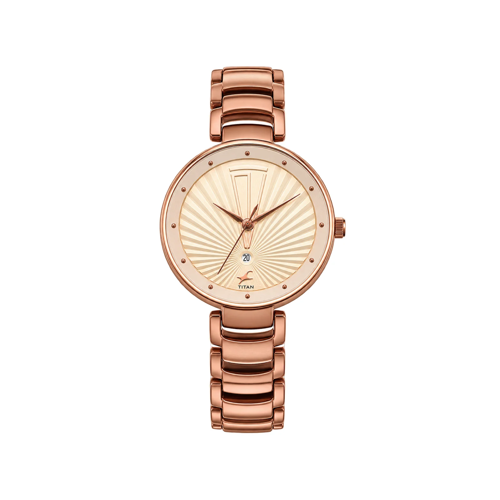 Fastrack Ruffles Analog Beige NP6216QM01 Women's Watch