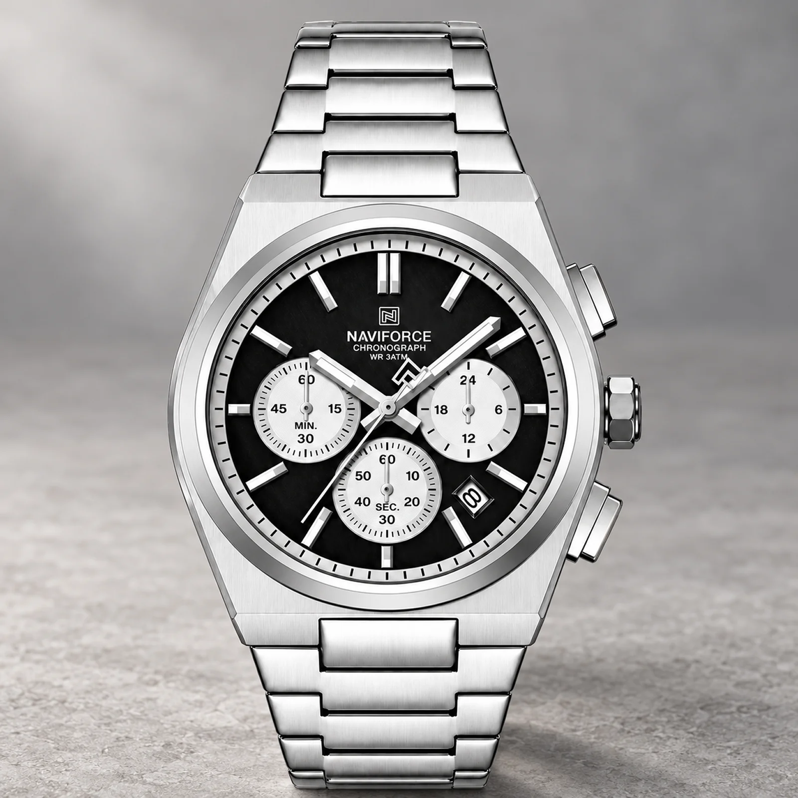 Naviforce 8048 Black Dial Men's Watch