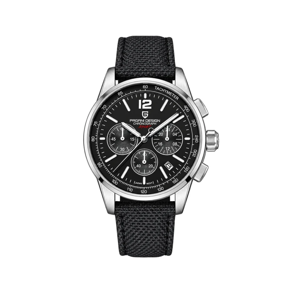 Pagani Design YS008 Chronograph Canvas Strap Watch