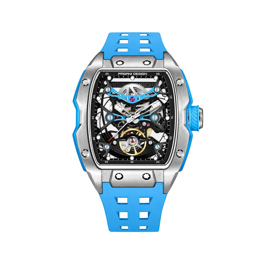 Pagani Design YS018 Skeleton Automatic Tonneau Watch